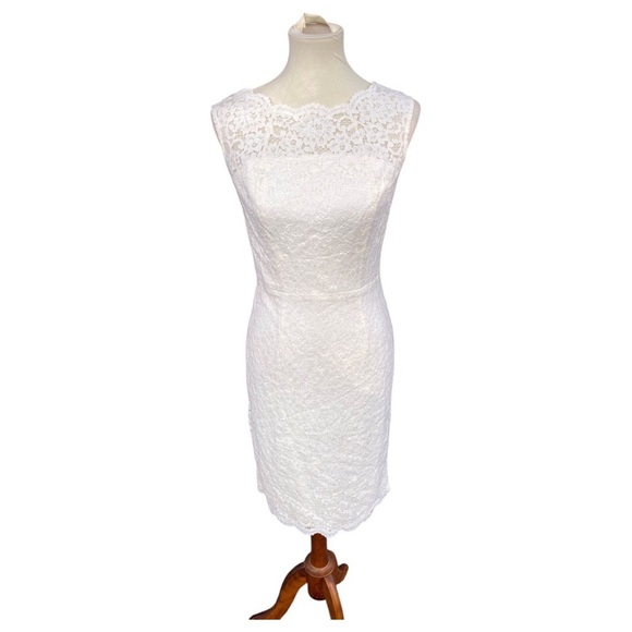 NWT WHBM Sleeveless Lace Sheath Dress - Picture 1 of 9
